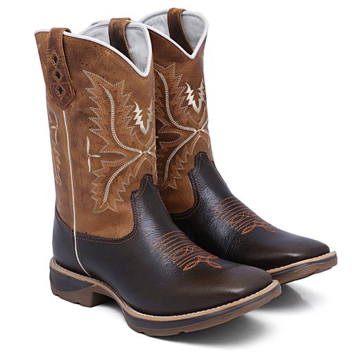 Bota Texana Cano Longo Solado Jump - Sistema Bruto | Botas Texanas em couro