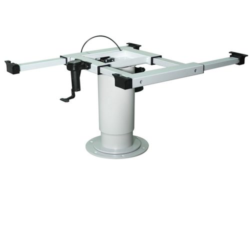 Base para Mesa de Metal com acionamento 12V Modelo JTS-2 Base PRATA REDONDA
