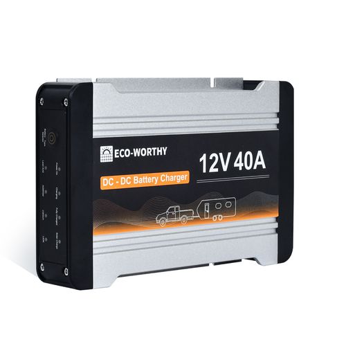 Carregador DCDC 12V 40A para carga de bateria MPPT integrado Marca Eco Worthy