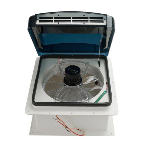 Ventilador de Teto com Claraboia Hélice 3 Velocidades AUTOMATICA 12V Modelo: VENTILADO com grade 350x350