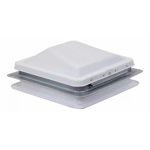 Claraboia de Teto com ventilacao 1 Vel. estrutura aluminio Tampa cor Branco - Teto 30-60mm - 350x350 modelo HG