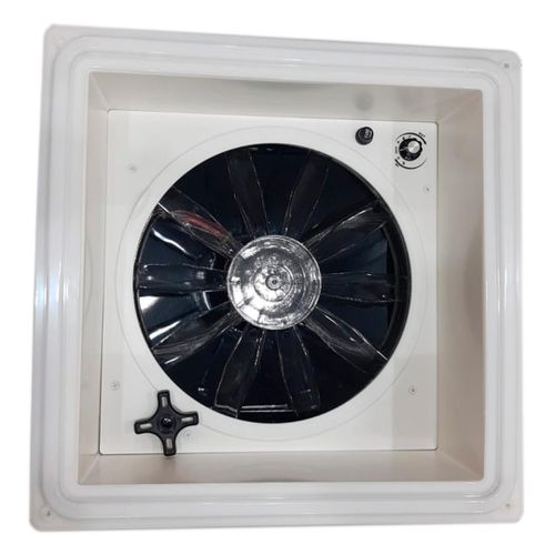 Claraboia de teto 400x400 com luz de led 3 velocidades ventilador ou exaustor