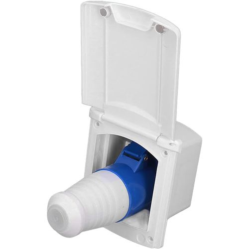 BOCAL RECEPTOR ENTRADA DE ENERGIA PARA TRAILER MODELO 16A COR AZUL E BRANCO