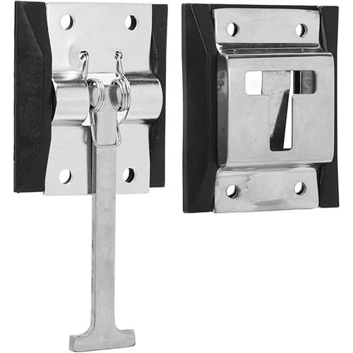 Suporte externo para fixar abertura porta tulha CROMADO SILVER