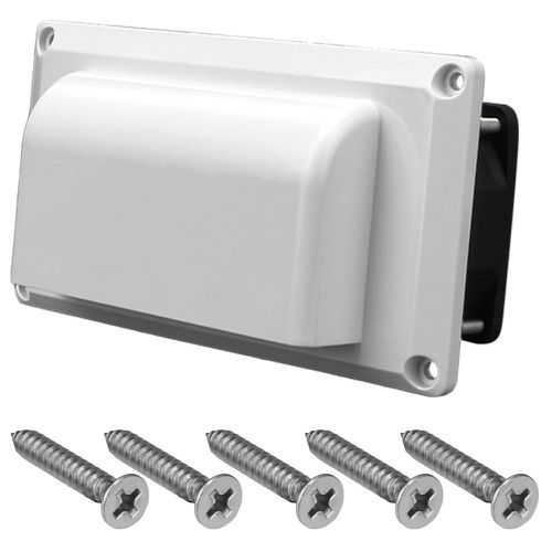 Grade de ventilação quadrado 1 vel. 12V- Branco