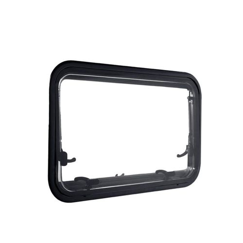 JANELA DE ACRILICO PARA TRAILER MODELO PERFIL CURVADO REDONDO RETO TAMANHO 960 X450
