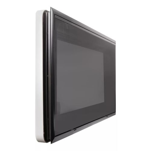 Janela basculante de acrilico 350X280 com blackout e antimosca Aluminio Retangular RETA