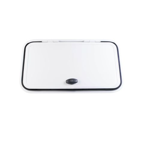 Porta Tulha de Acesso Externa com Fechadura Para Trailer Tamanho 400X500 - Abertura Superior LOCK5