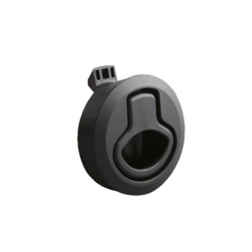 Fechadura Para Moveis Modelo Push Lock GRANDE Redondo PRETO Fosco