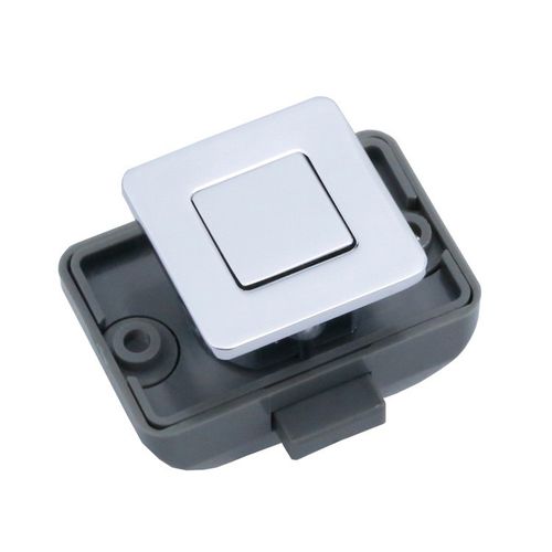 Fechadura Para Moveis Modelo Push Lock Cor CROMO modelo QUADRADO