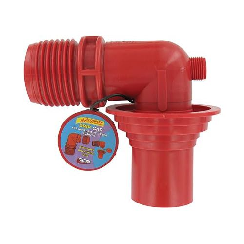 Adaptador de esgoto universal EZ Coupler, vermelho, cardado Valterra F02-3103