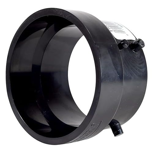 Acessorio para tubo sendo Adaptador de mangueira reta de plastico Valterra T1029-2 preto 3"