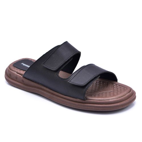 Sandália de Couro Angra Preta - FERRARA