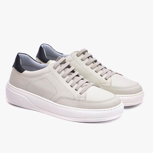 Tênis de Couro Tokio Off White - FERRARA