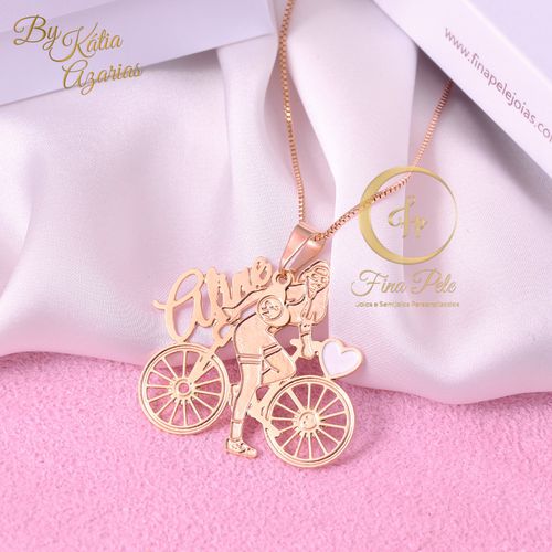 Colar Bike Reprodução Foto Fina Pele Joias - 010 - FINA PELE Joias e Semijoias Personalizadas