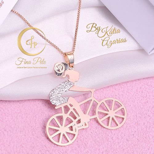 Pingente Ciclista Fina Pele Joias - 017 - FINA PELE Joias e Semijoias Personalizadas