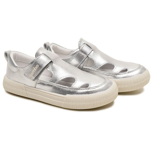 Tênis Infantil Feminino Prata Flat - T11407-0008 - GAMBO