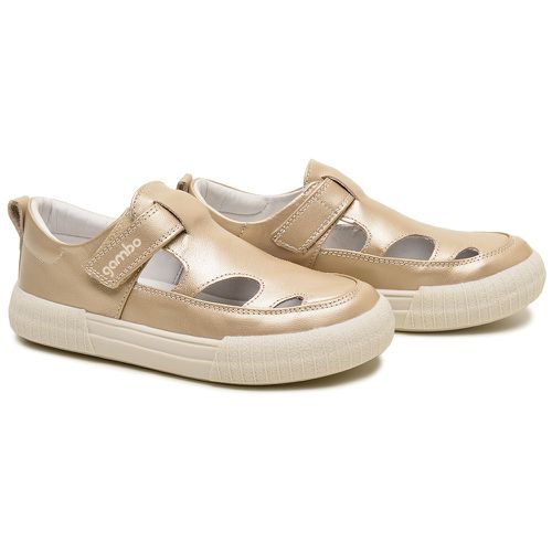 Tênis Infantil Feminino Dourado Flat - T11407-3256 - GAMBO