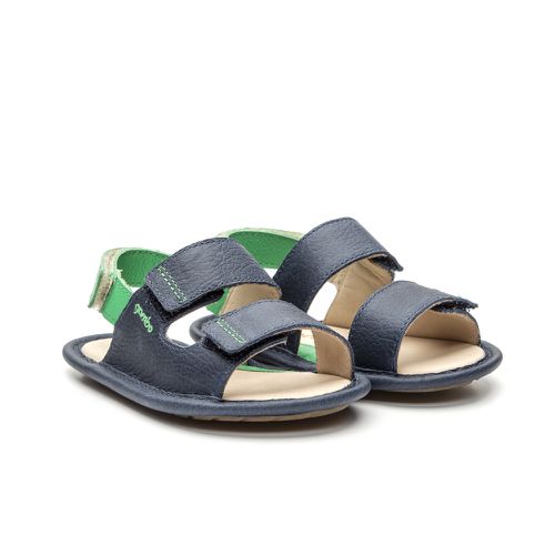 Sandália Bebê Masculina Azul com Verde - S20635 -... - GAMBO