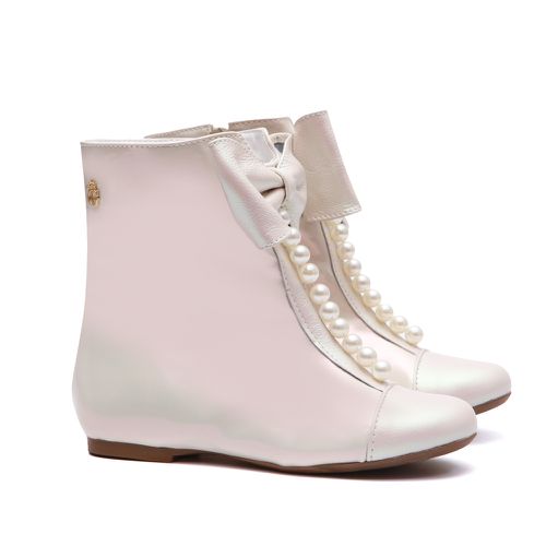 Bota Laço Pérolas White - GATS