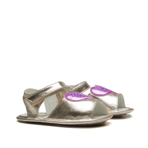 Sandália Cristal Ouro Light Coração Baby Gats - GATS