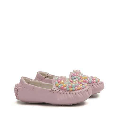 Mocassim Bordado Bala Rosa Bebê Infantil Gats - GATS