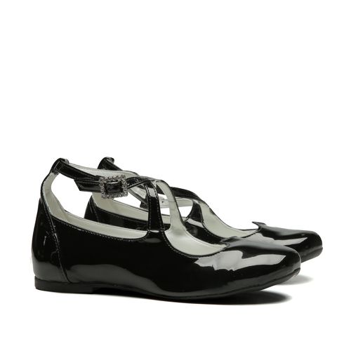 Sapatilha Verniz Preto Infantil Feminino Gats - GATS