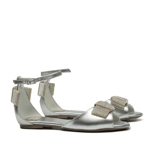 Peep Toe Laço Brilhante Infantil Gats - GATS