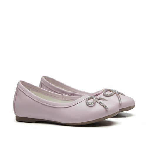 Sapatilha Rosa Laço Brilhante Infantil Gats - GATS