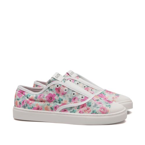 Tênis Canva Glitter Floral Elástico Infatil Gats - GATS