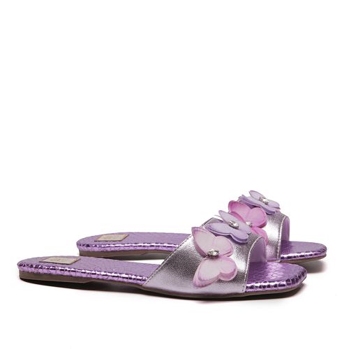 Slide Flatform Borboleta Alfazema Infantil Gats - GATS