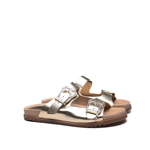 Sandália Papete Ultra Ouro Light Feminina Gats - GATS