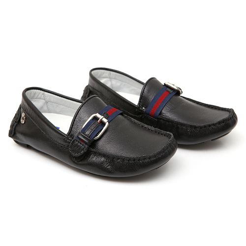 Mocassim Masculino Bolonha Preto Infantil Gats - GATS