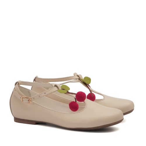 Sapato Veneto Ivory Cereja Infantil Gats - GATS