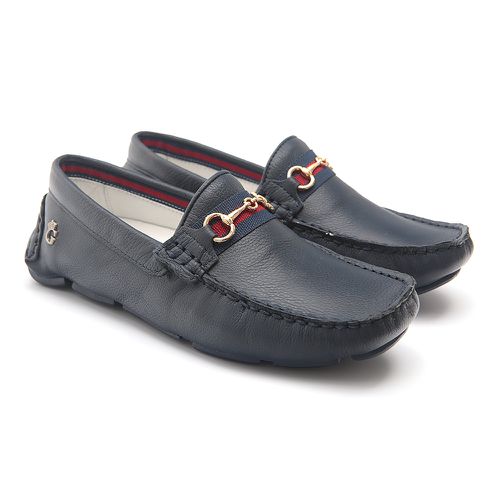 Mocassim Masculino Marinho Infantil Gats - GATS