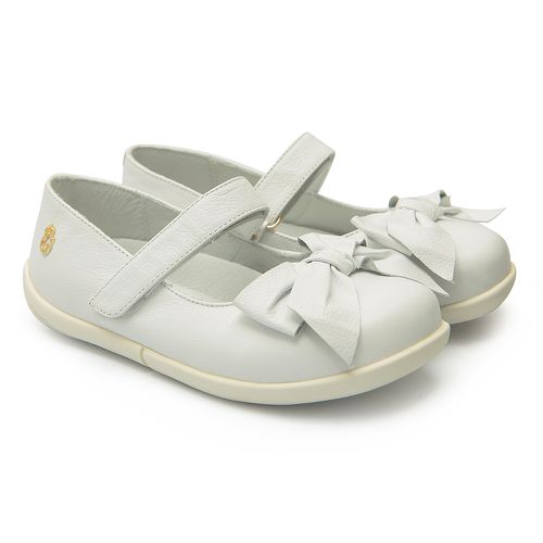 Sapato Branco de Laço Infantil Gats - GATS