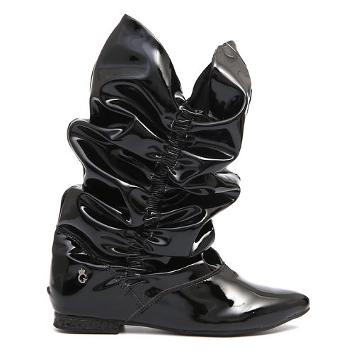 Bota Cano Longo Verniz Preto - GATS