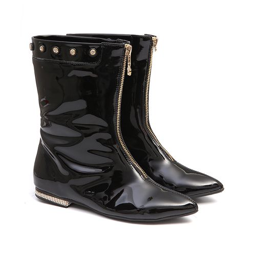 Bota de Verniz Preto Infantil Gats - GATS