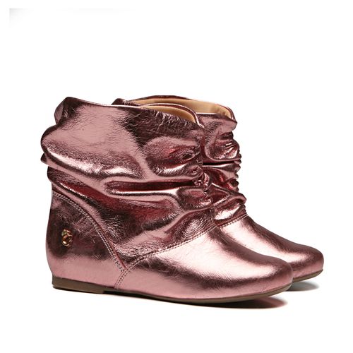 Bota Sanfonada Rosa Metalizado Infantil Gats - GATS