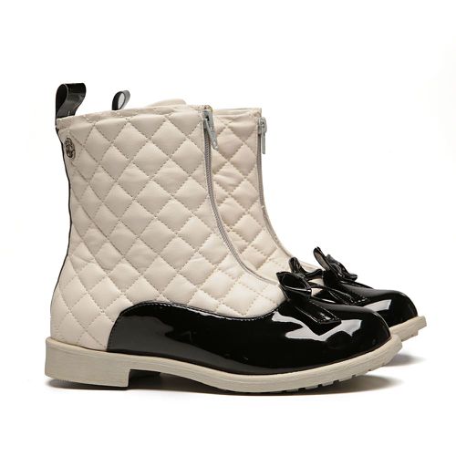 Bota Coturno Matelasse Off White Infantil Gats - GATS
