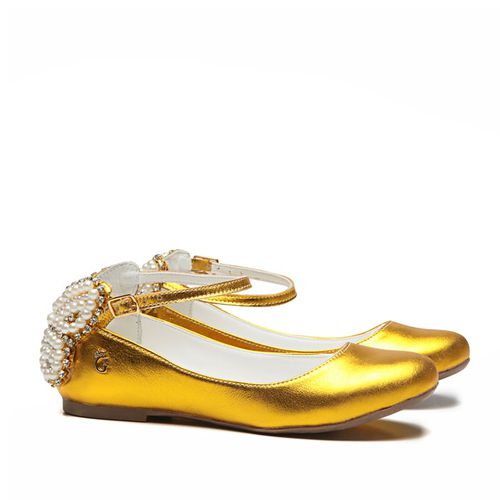 Sapatilha Borboleta Cristal Yellow Infantil Gats - GATS