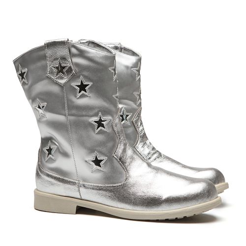 Bota Western Cristal Prata Infantil Gats - GATS