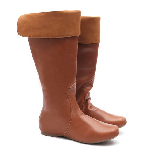 Bota Cano Longo Marrom Outlet - GATS