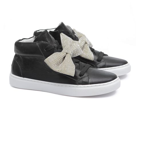 Tênis Cano Alto Cristal Preto Gats - GATS