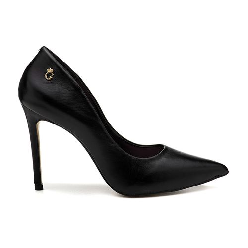 Sapato Scarpin Salto Alto Valentina Couro Preto OU... - GATS