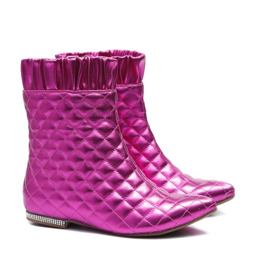 Bota Matelassê Pink Infantil Feminino Gats - GATS