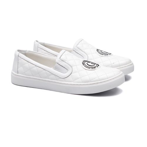 Tênis Slip On Branco Infantil Gats Outlet - GATS