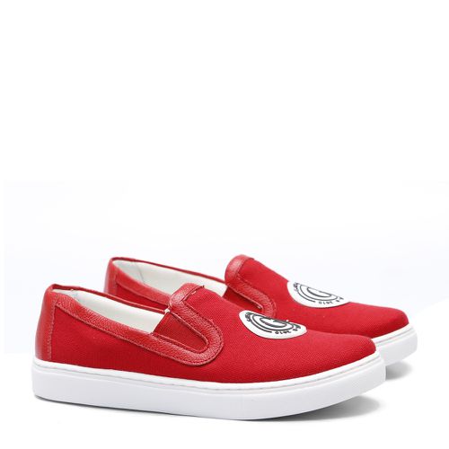 Tênis Slip On Vermelho Infantil Gats Outlet - GATS