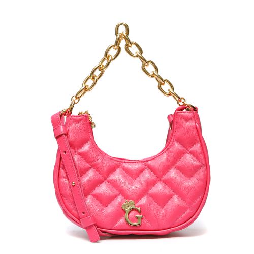 Bolsa Meia Lua Couro Pink - GATS