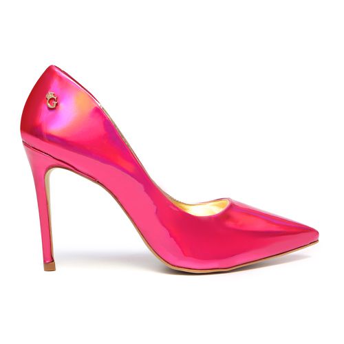 Sapato Scarpin Salto Alto Valentina Espelhado Pink... - GATS